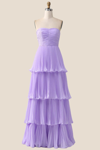 Emerald Green Chiffon Ruffles Long Party Dress