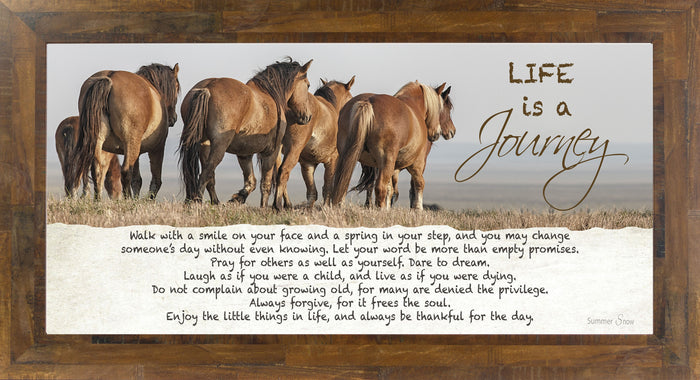 Life is a Journey horse SSW1511 - Summer Snow Art