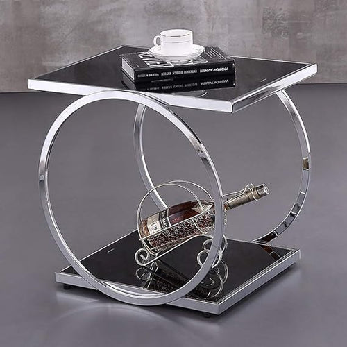 Marbleous Metal Side Table