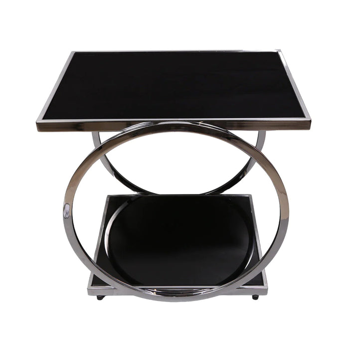 Marbleous Metal Side Table
