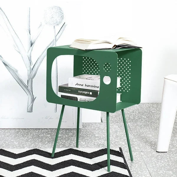 Metal T.V Side table (Green)