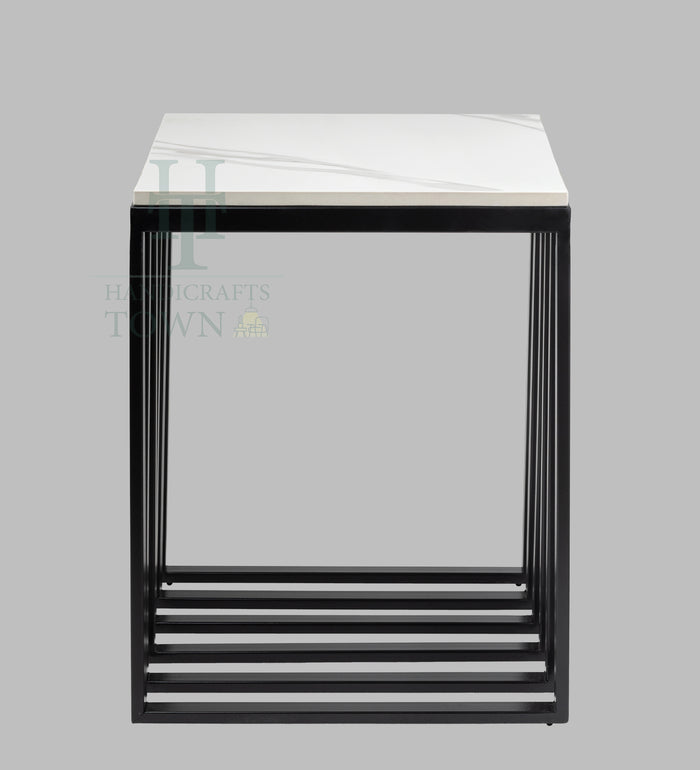 Metallic Cube Side table (Black)