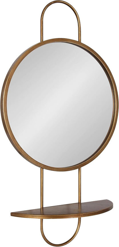 Moderne Gold Arch Wall Mirror
