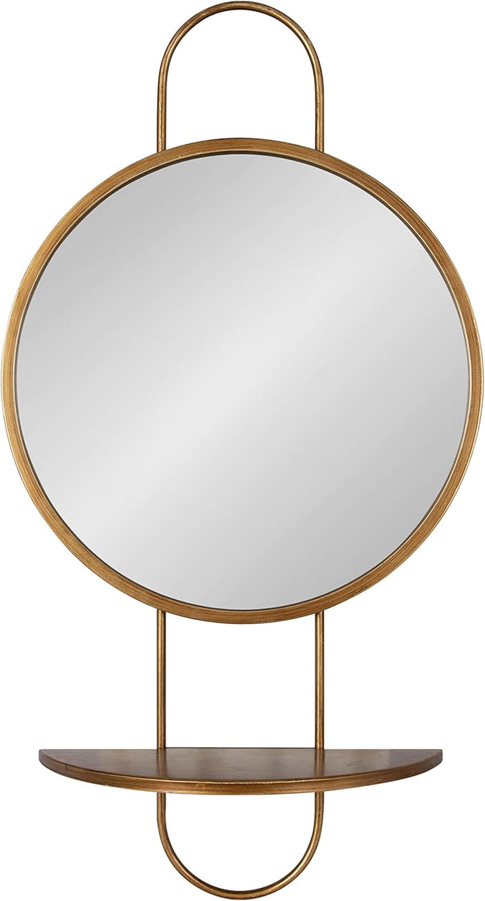 Moderne Gold Arch Wall Mirror