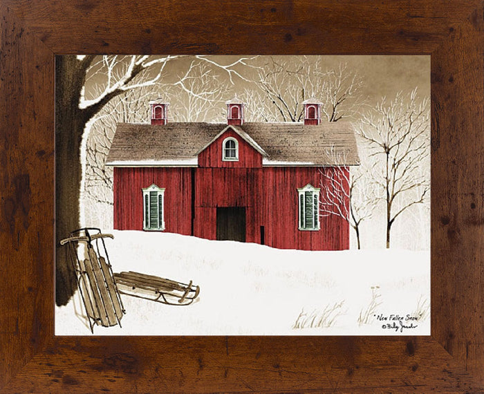 New Fallen Snow Framed Art by Billy Jacobs BJ1024 - Summer Snow Art
