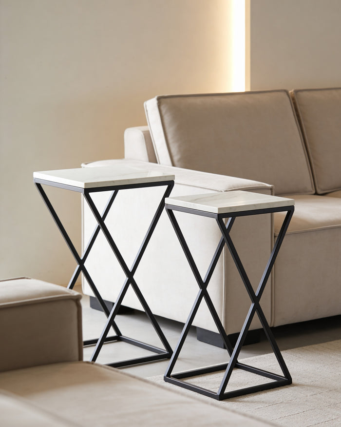 PrismFold Side Table Set