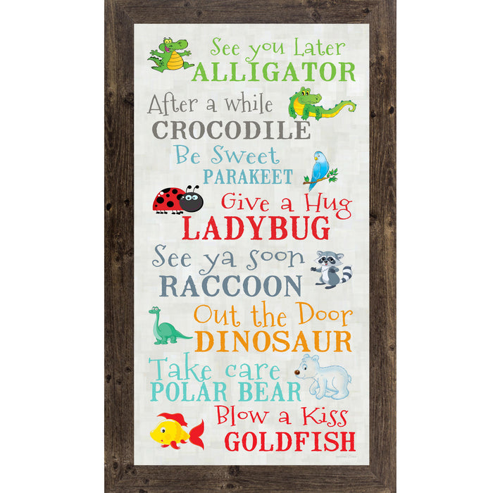 8x14 in 1" Frame (Truncated Version) / Natural Brown