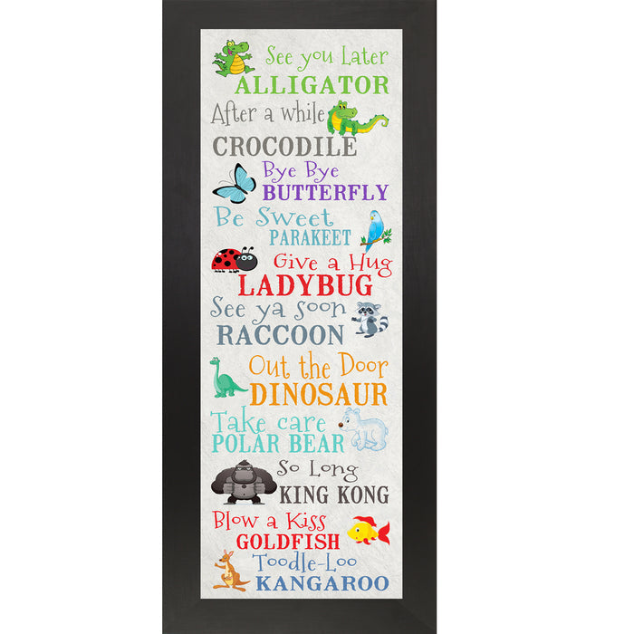 See You Later, Alligator – Playful Framed Wall Art for Kids & Nurseries - SS7020 - Summer Snow Art