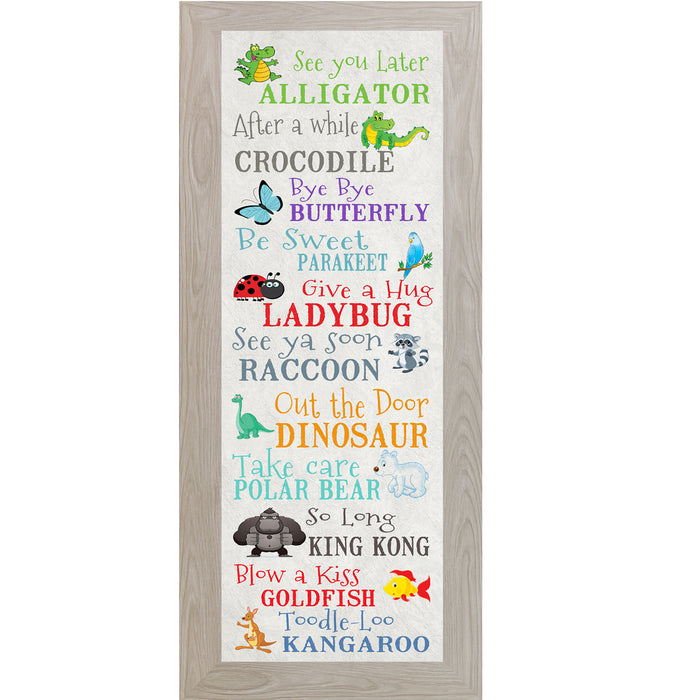See You Later, Alligator – Playful Framed Wall Art for Kids & Nurseries - SS7020 - Summer Snow Art