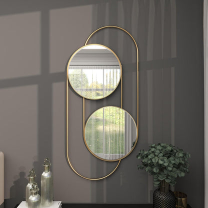 Sleek Looped Metal Mirror