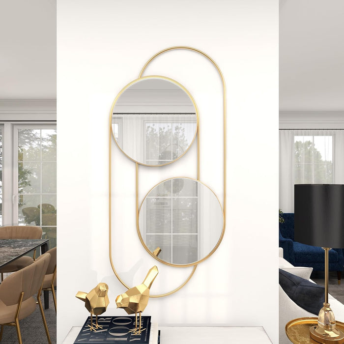 Sleek Looped Metal Mirror