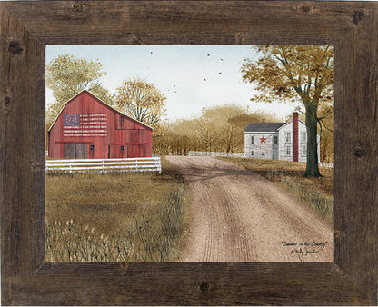 18x14" 1" Frame / Natural Brown