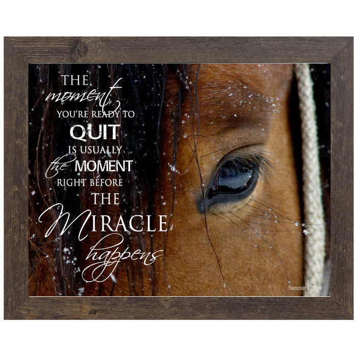 13x16  1" frame / Natural Brown