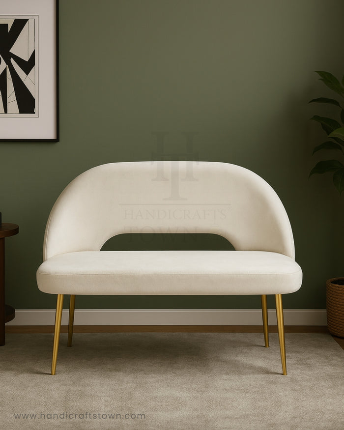 Stylish Scoop settee for home