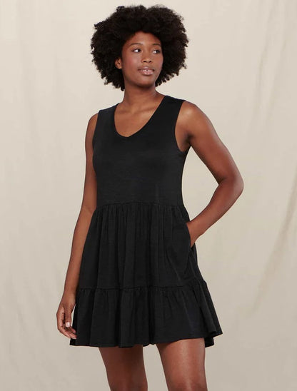 TOAD&CO MARLEY TIERED SLEEVELESS WOMENS DRESS