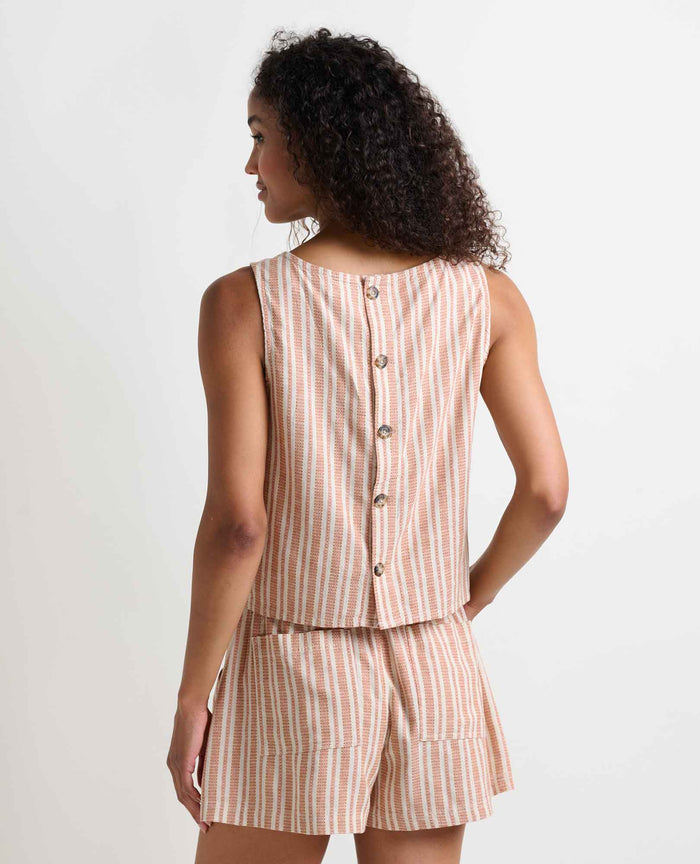 TOAD&CO TAJ HEMP BUTTON BACK TANK WOMENS TANK TOP