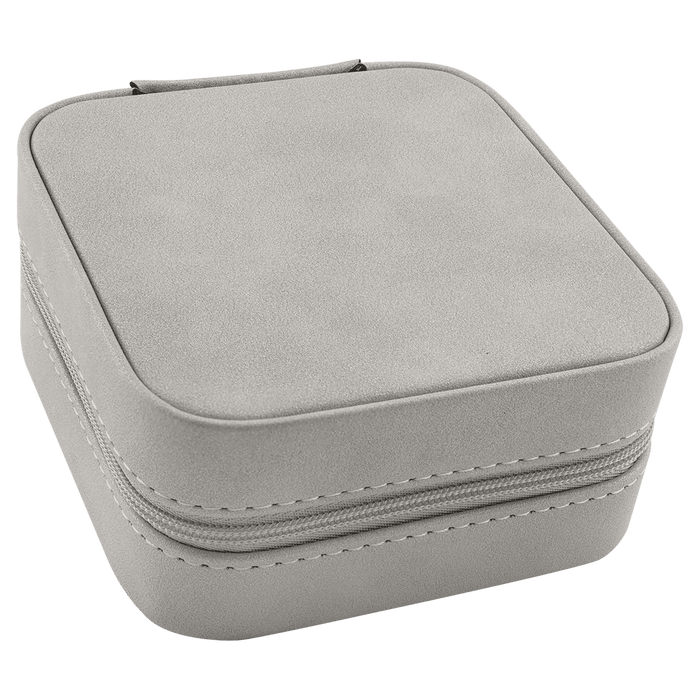 Travel Jewelry Box – Laserable Leatherette | 4" x 4"