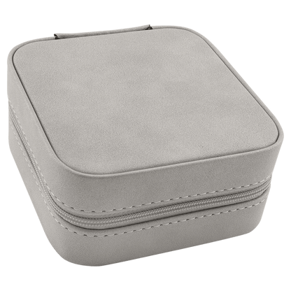 Travel Jewelry Box – Laserable Leatherette | 4" x 4"