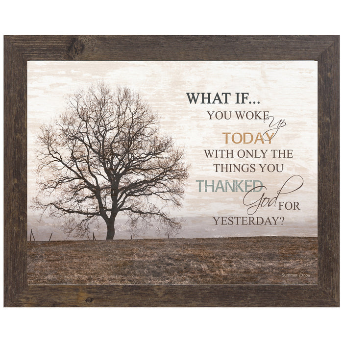 10x8  1" frame with easel back / Natural Brown