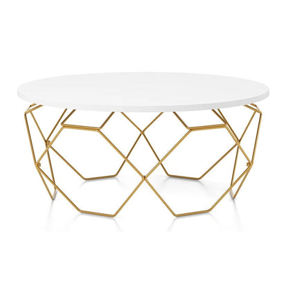 Wire Frame Gold Coffee Table