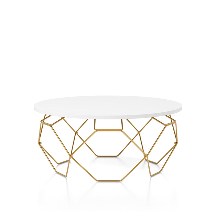 Wire Frame Gold Coffee Table